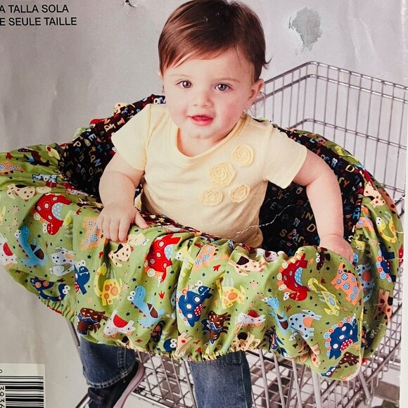 Baby Shopping Cart Seat Cover Sewing Pattern Simplicity 2106 E2106 Cut Complete - Picture 2 of 5